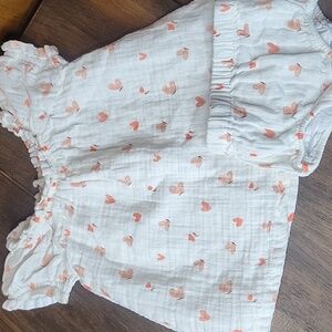 Viverano Organics Puff Sleeve Dress + Bloomer Sz 0-3M